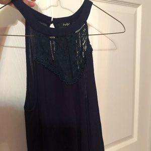 Navy blue blouse